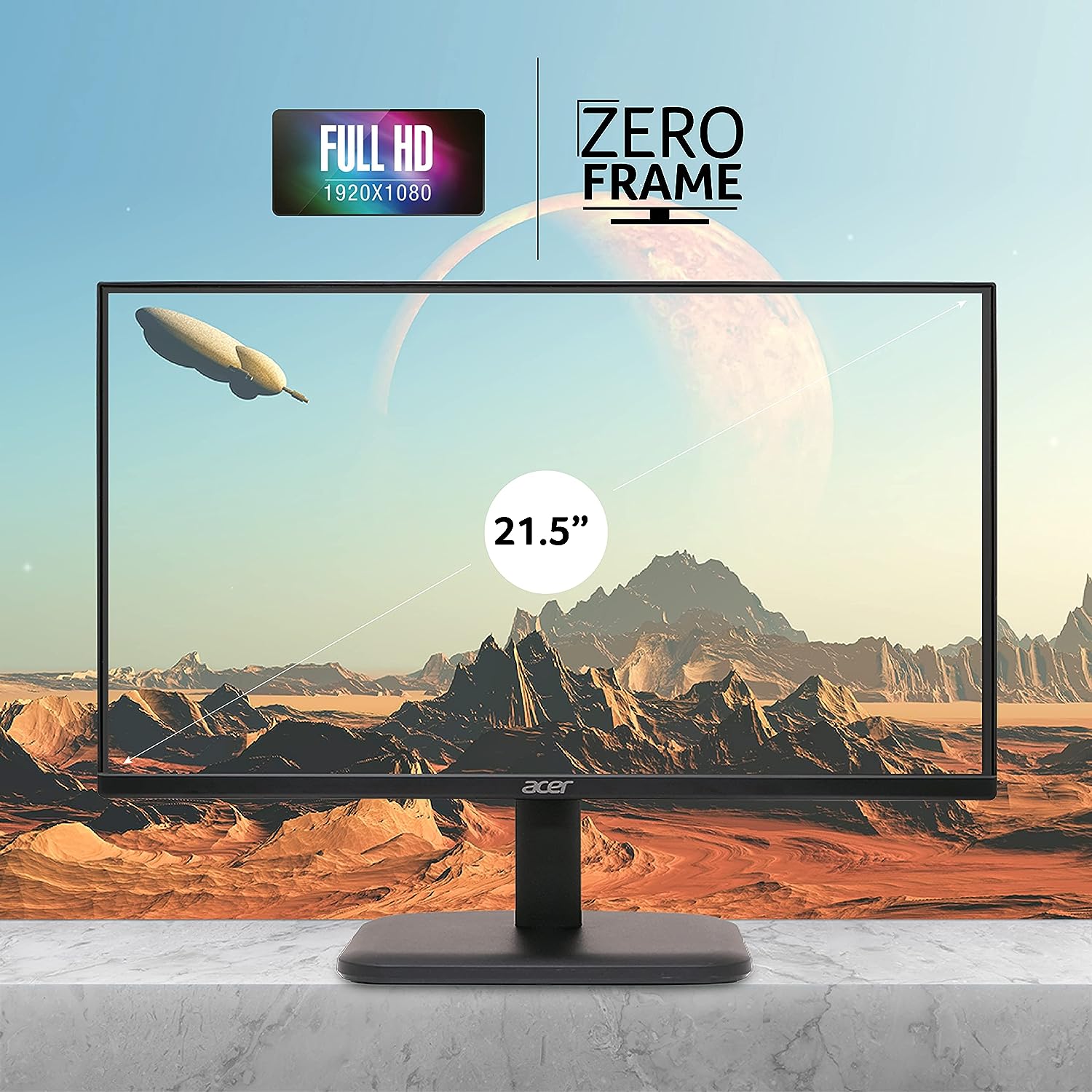 Acer EK220Q E3 21.5 Inch IPS Full HD (1920×1080) Backlit LED